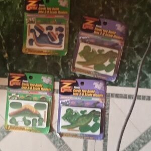 Z CARDZ make offer for all 4 vintage 3D SCALE MODEL ACCEPT ANY OFFER